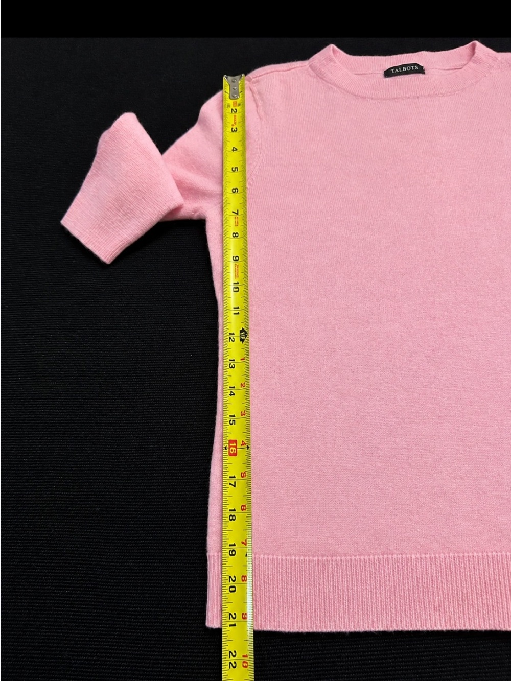 Talbots Pure Cashmere Audrey Style Crewneck Sweater Pink Size SP EUC CLASSIC